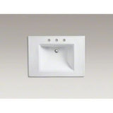 Kohler 2268-8-0 Memoirs Stately 30" pedestal bathroom sink with widespread faucet holes, White