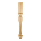 Hardware Resources P13-3.5-HMP 3-1/2" W x 3-1/2" D x 35-1/2" H Hard Maple Footed Square Post