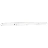 Task Lighting TRU48-3WD-P-WT 48" TR USB Series Angle Power Strip with USB, White Finish, White Receptacles