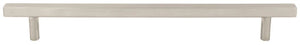 Jeffrey Alexander 845-12SN 12" Center-to-Center Satin Nickel Square Dominique Appliance Handle