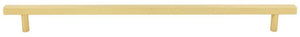 Jeffrey Alexander 845-18BG 18" Center-to-Center Brushed Gold Square Dominique Appliance Handle