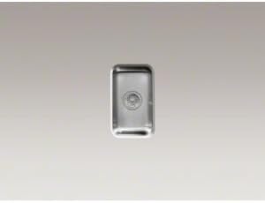 Kohler K-3333-NA 10-3/4" 1-Bowl Square Basin Undermount Bar Sink Stainless Steel