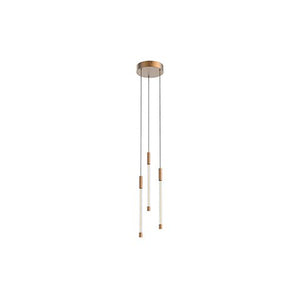 Kuzco MP75213-BG MOTIF 13" 3 HEAD MULTI-PENDANT VINTAGE BRASS 12W 120VAC WITH LED DRIVER 2700K 90CRI