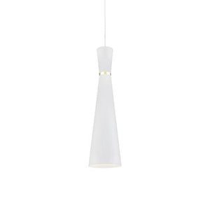 Kuzco 493206-WH/GD VANDERBILT 6" PD White with Gold Detail 1 x 60W E26