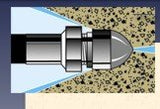General Wire JN-42 15° Angle Nozzle with Forward Jet (1/4" Nozzle for J-2000, J-2900, J-3000)