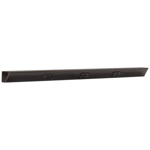 Task Lighting TRU42-3BD-P-BZ 42" TR USB Series Angle Power Strip with USB, Bronze Finish, Black Receptacles