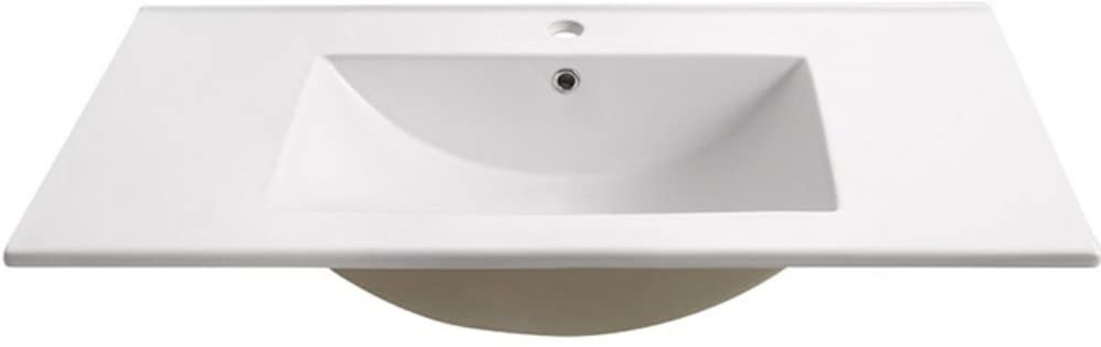 Fresca FVS6236WH Fresca Torino 36" White Integrated Sink / Countertop
