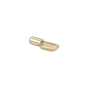Hardware Resources 1306PB Polished Brass 5 mm Pin Spoon Shelf Support - Priced and Sold by the Thousand. Order 1 for 1,000 Pieces