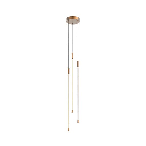 Kuzco MP75227-BG MOTIF 27" 3 HEAD MULTI-PENDANT VINTAGE BRASS 30W 120VAC WITH LED DRIVER 2700K 90CRI