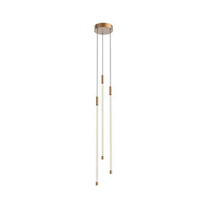 Kuzco MP75227-BG MOTIF 27" 3 HEAD MULTI-PENDANT VINTAGE BRASS 30W 120VAC WITH LED DRIVER 2700K 90CRI