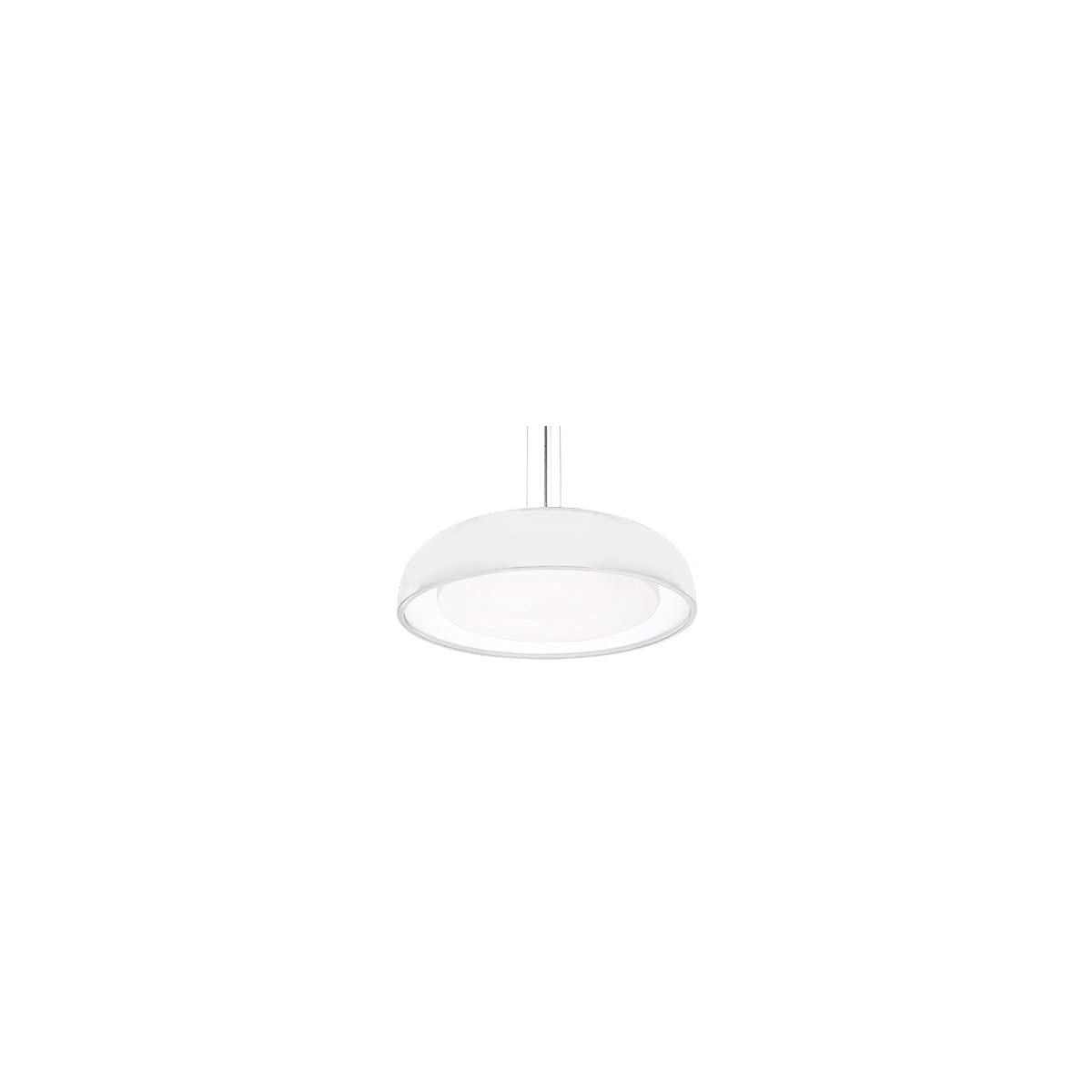 Kuzco PD13124-WH BEACON 24" PD White 120V ELV LED 3000K 90CRI 60W