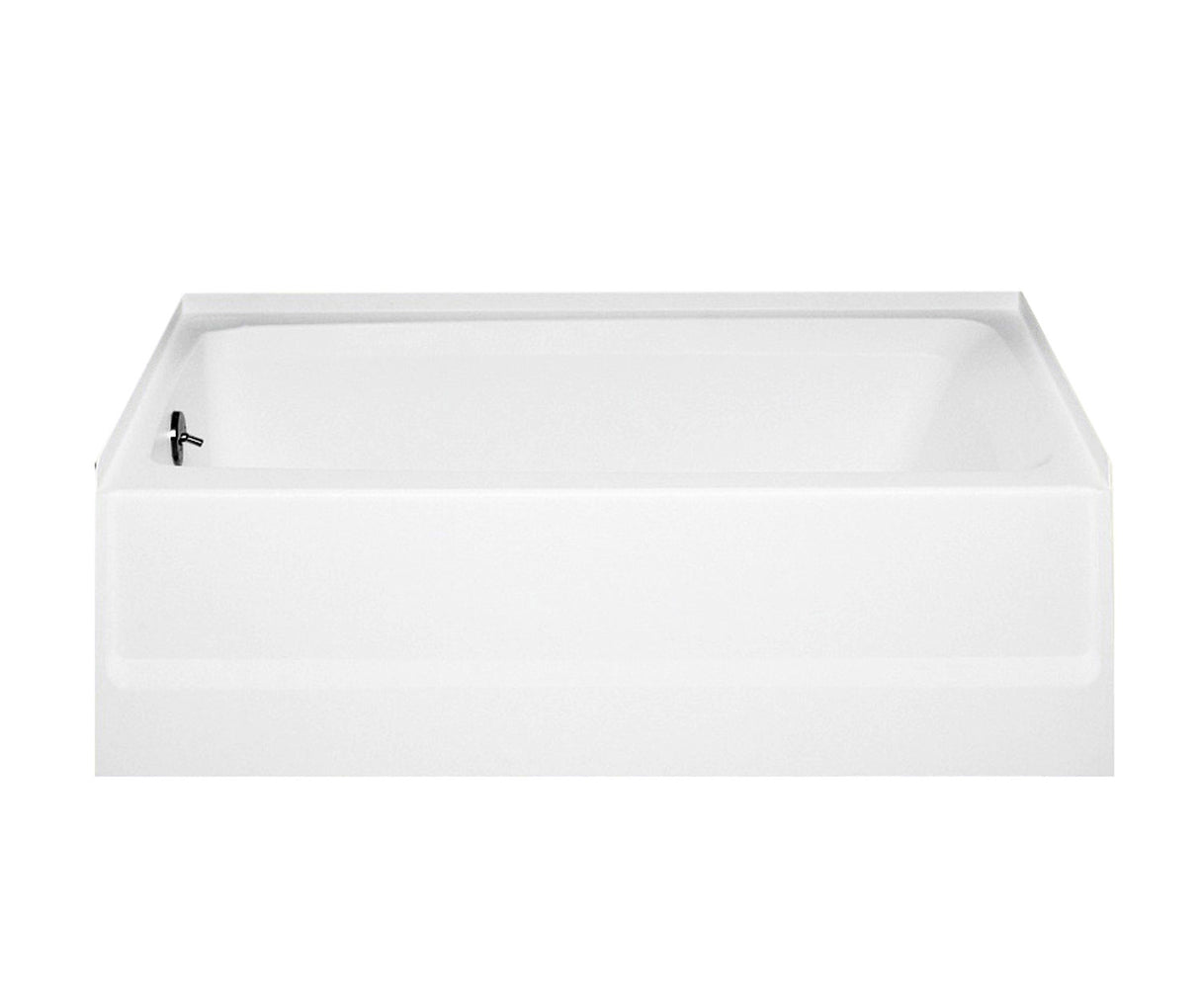 Swanstone BT-3060L/R 30 x 60 Veritek Alcove Bathtub with Left Hand Drain in White BT03060LD.010