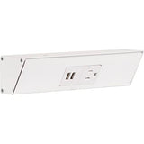 Task Lighting TRU9-1WD-P-WT 9" TR USB Series Angle Power Strip with USB, White Finish, White Receptacles