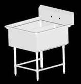 John Boos 2PB1824 Two (2) Compartment Sink 18"W x 24" 12" bowls