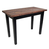 John Boos WAL-C6025-BK & CO - Blended Walnut- Classic COUNRTY Work Table