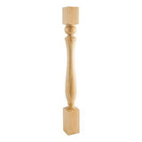 Hardware Resources P81-HMP 3-1/2" W x 3-1/2" D x 35-1/2" H Hard Maple Sphere Turned Post
