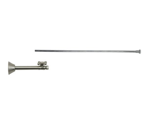 Mountain Plumbing MT5060L-NL/BRN Mini Cross Handle Angle Toilet Supply Kit