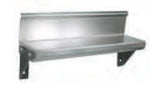 John Boos BHS518R6 18"W x 5"D Wall Mounted Shelving w/ 4" Rear Riser