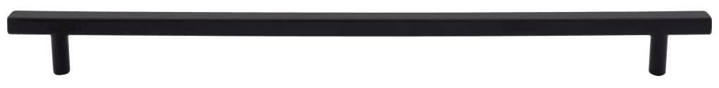 Jeffrey Alexander 845-18MB 18" Center-to-Center Matte Black Square Dominique Appliance Handle