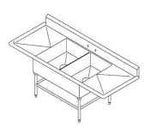 John Boos 2PB3024-2D36 2-30X24X12 W/36 DB L&R