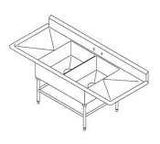 John Boos 2PB3024-2D36 2-30X24X12 W/36 DB L&R