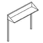 John Boos MBR04A 108 MEAT BOAT RACK TBL MOUNT