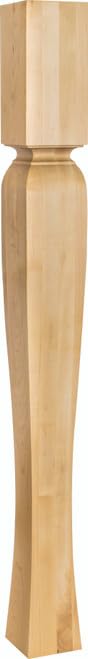 Hardware Resources P64-HMP 3-1/2" W x 3-1/2" D x 35-1/2" H Hard Maple Tapered Arts & Crafts Post