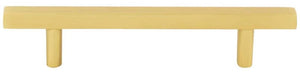 Jeffrey Alexander 845-96BG 96 mm Center-to-Center Brushed Gold Square Dominique Cabinet Bar Pull