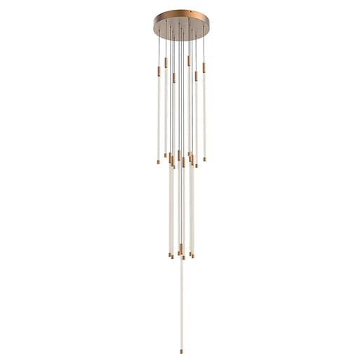 Kuzco MP75127-BG MOTIF 27" 13 HEAD MULTI-PENDANT VINTAGE BRASS 130W 120VAC WITH LED DRIVER 2700K 90CRI