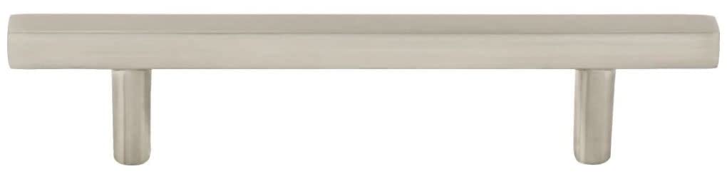 Jeffrey Alexander 845-96SN 96 mm Center-to-Center Satin Nickel Square Dominique Cabinet Bar Pull