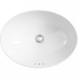 KOHLER K-99183-0 Vox Oval Vessel Above-Counter Bathroom Sink, White
