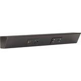 Task Lighting TRU18-2BD-P-BZ 18" TR USB Series Angle Power Strip with USB, Bronze Finish, Black Receptacles