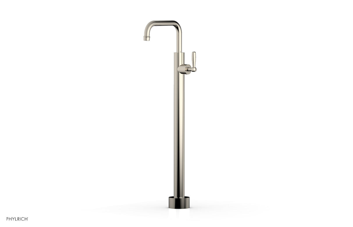 Phylrich 220-47-02-014 WORKS Tall Floor Mount Tub Filler - Lever Handle 220-47-02 - Polished Nickel
