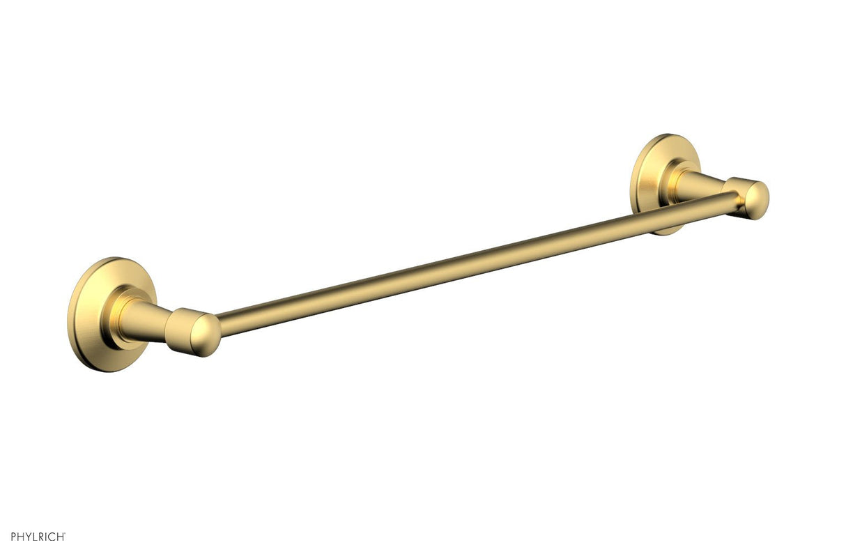 Phylrich 220-70-24B WORKS 18" Towel Bar 220-70 - Burnished Gold