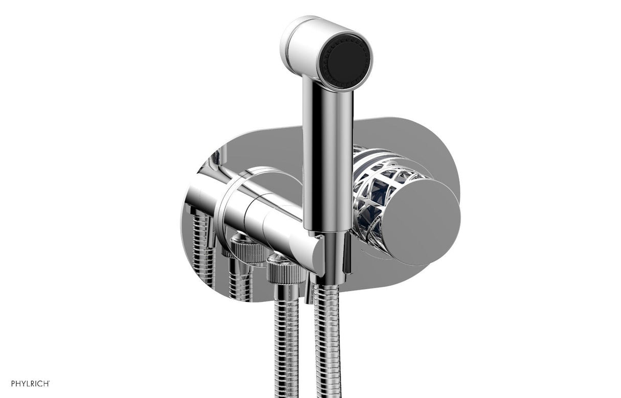 Phylrich 222-64-026X044 JOLIE Wall Mounted Bidet, Round Handle with "Navy Blue" Accents 222-64