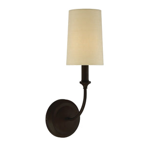 Libby Langdon for Crystorama Sylvan 1 Light Dark Bronze Sconce 2241-DB