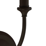 Libby Langdon for Crystorama Sylvan 1 Light Black Forged Sconce 2241-BF