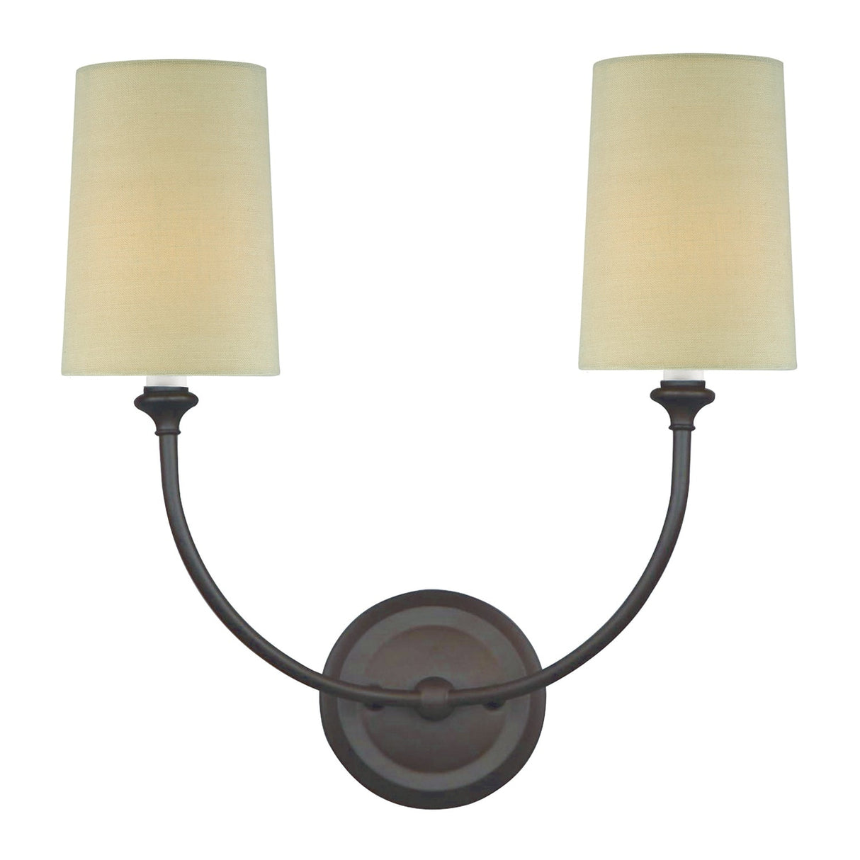 Libby Langdon for Crystorama Sylvan 2 Light Dark Bronze Sconce 2242-DB