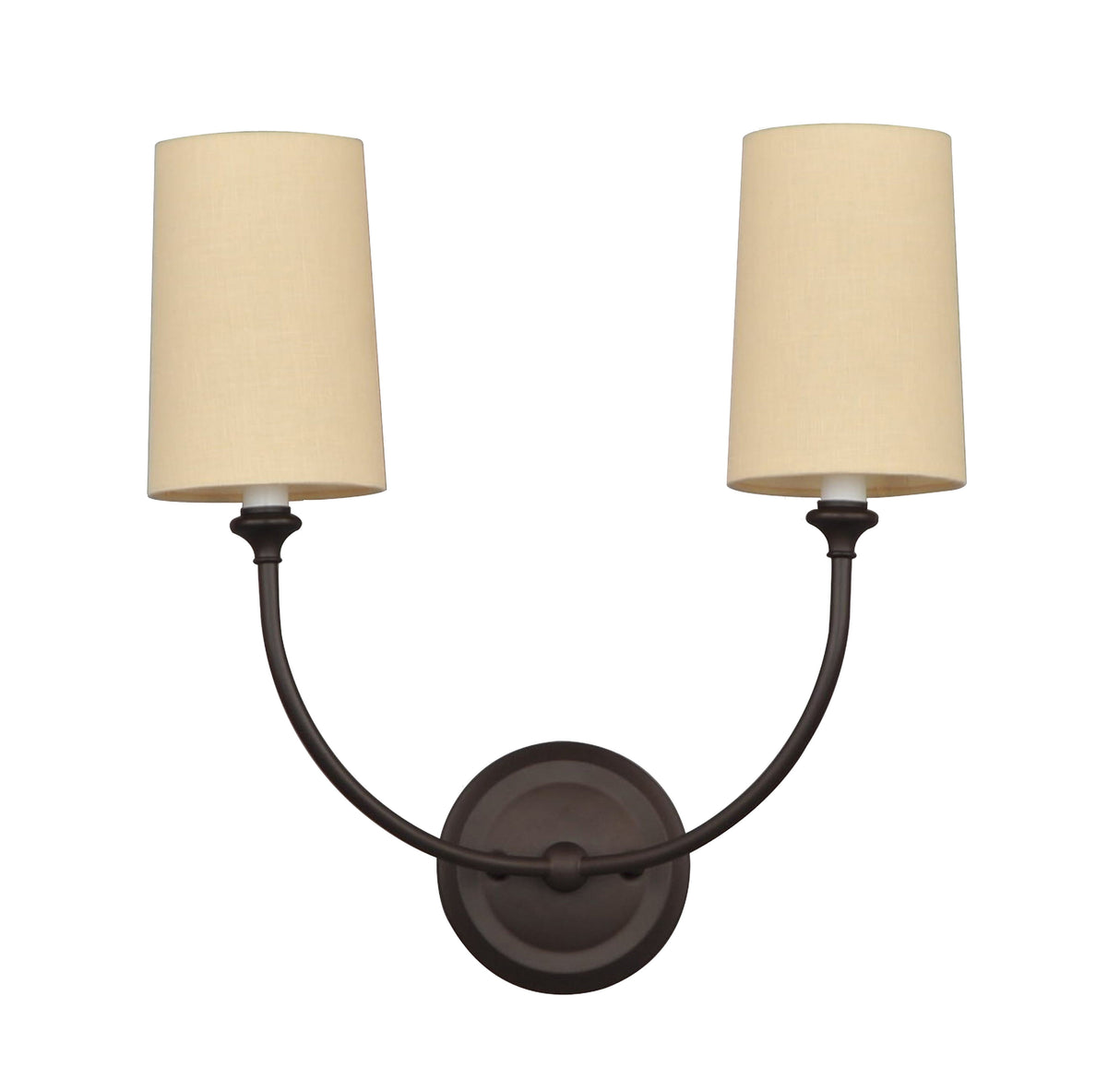 Libby Langdon for Crystorama Sylvan 2 Light Black Forged Sconce 2242-BF