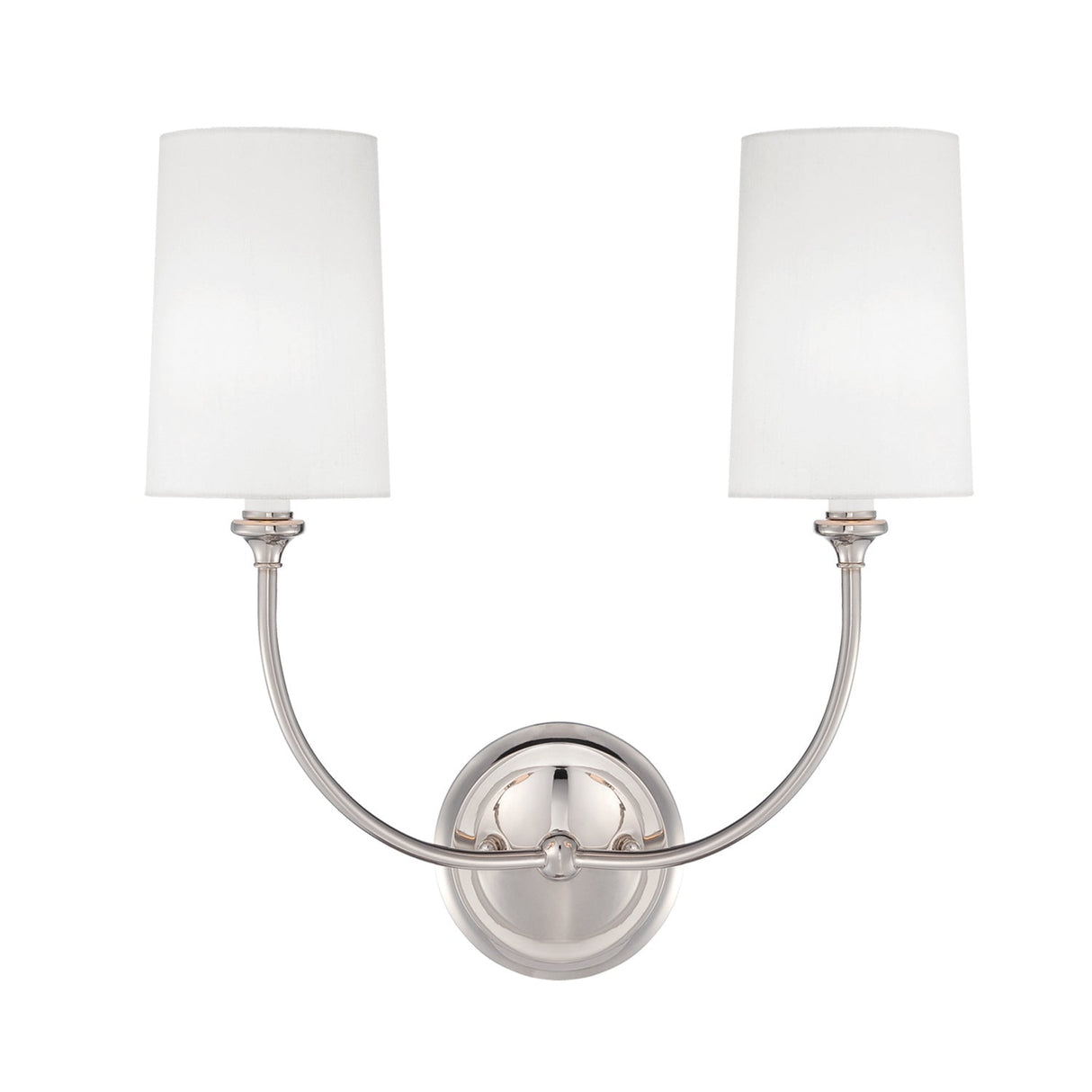 Libby Langdon for Crystorama Sylvan 2 Light Black Forged Sconce 2242-BF