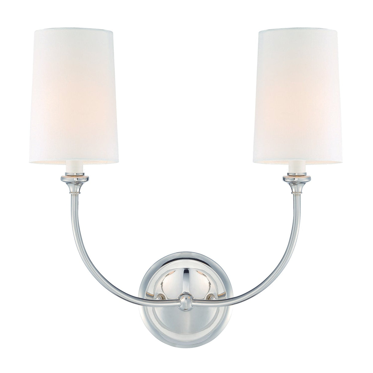 Libby Langdon for Crystorama Sylvan 2 Light Black Forged Sconce 2242-BF