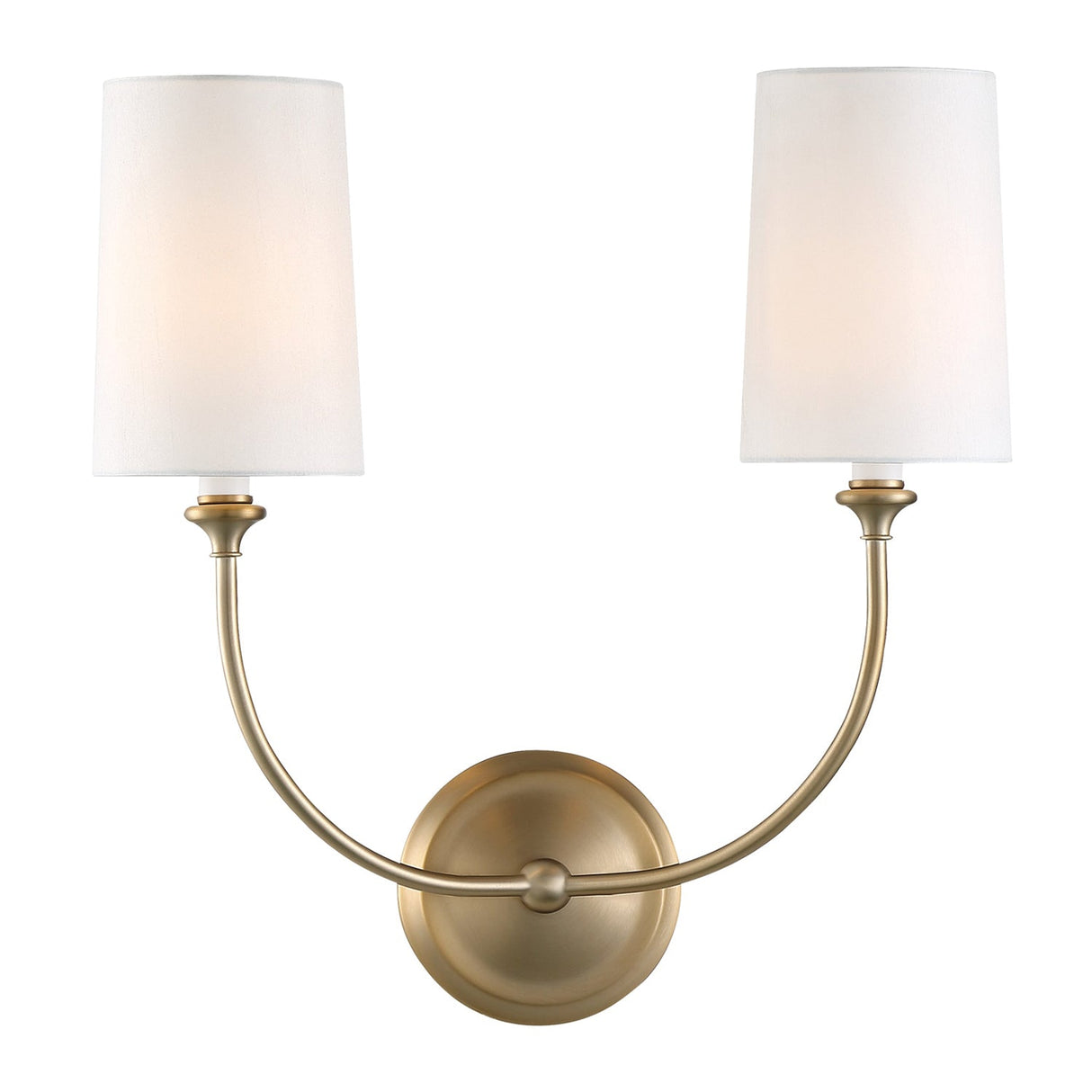 Libby Langdon for Crystorama Sylvan 2 Light Black Forged Sconce 2242-BF