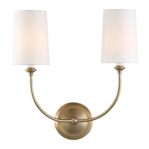 Libby Langdon for Crystorama Sylvan 2 Light Black Forged Sconce 2242-BF