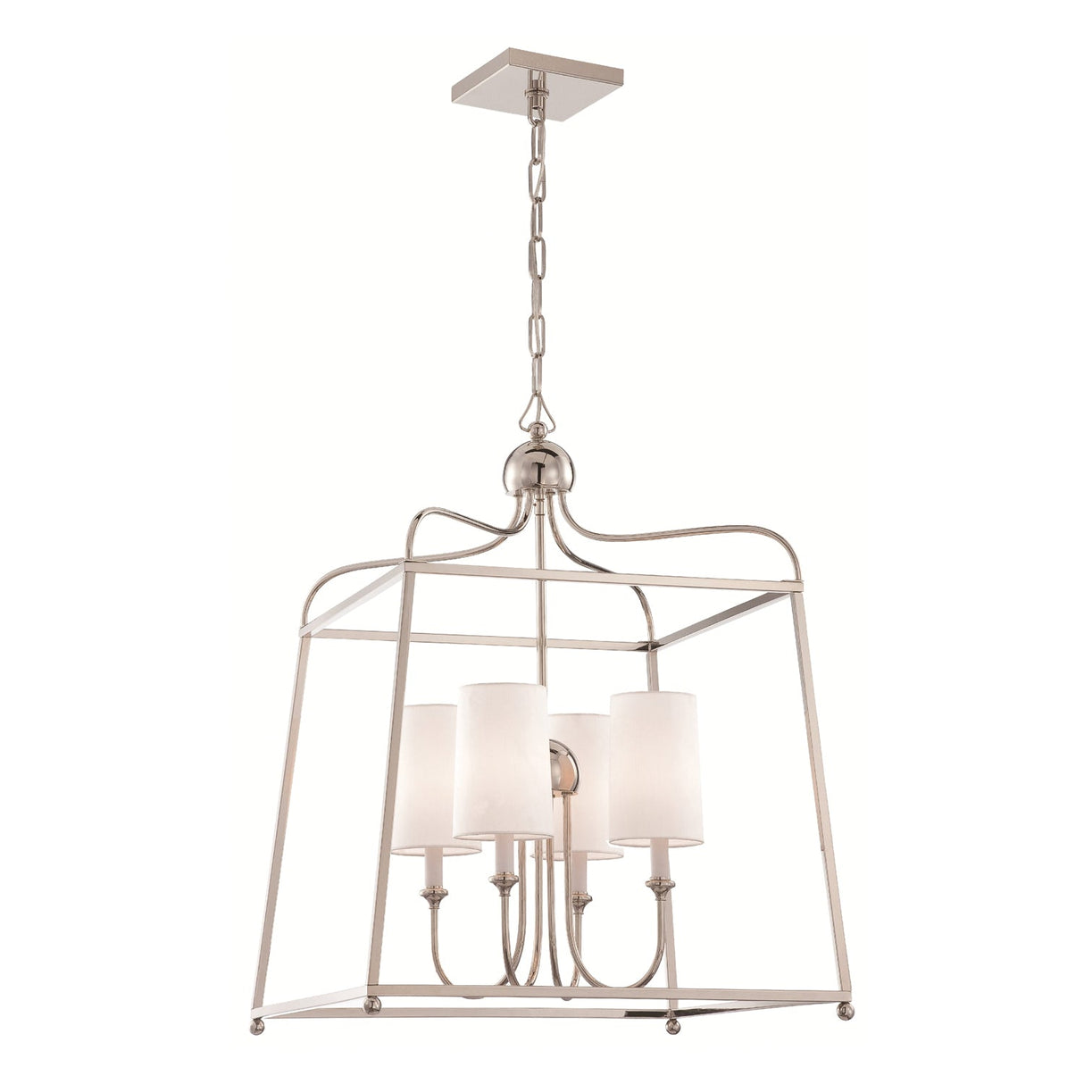 Libby Langdon for Crystorama Sylvan 4 Light Polished Nickel Chandelier 2244-PN