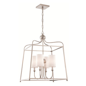 Libby Langdon for Crystorama Sylvan 4 Light Polished Nickel Chandelier 2244-PN