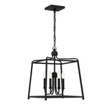 Libby Langdon for Crystorama Sylvan 4 Light Black Forged Mini Chandelier 2245-BF_NOSHADE