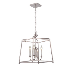 Libby Langdon for Crystorama Sylvan 4 Light Black Forged Mini Chandelier 2245-BF