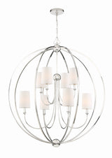 Libby Langdon for Crystorama Sylvan 8 Light Black Forged Chandelier 2246-BF