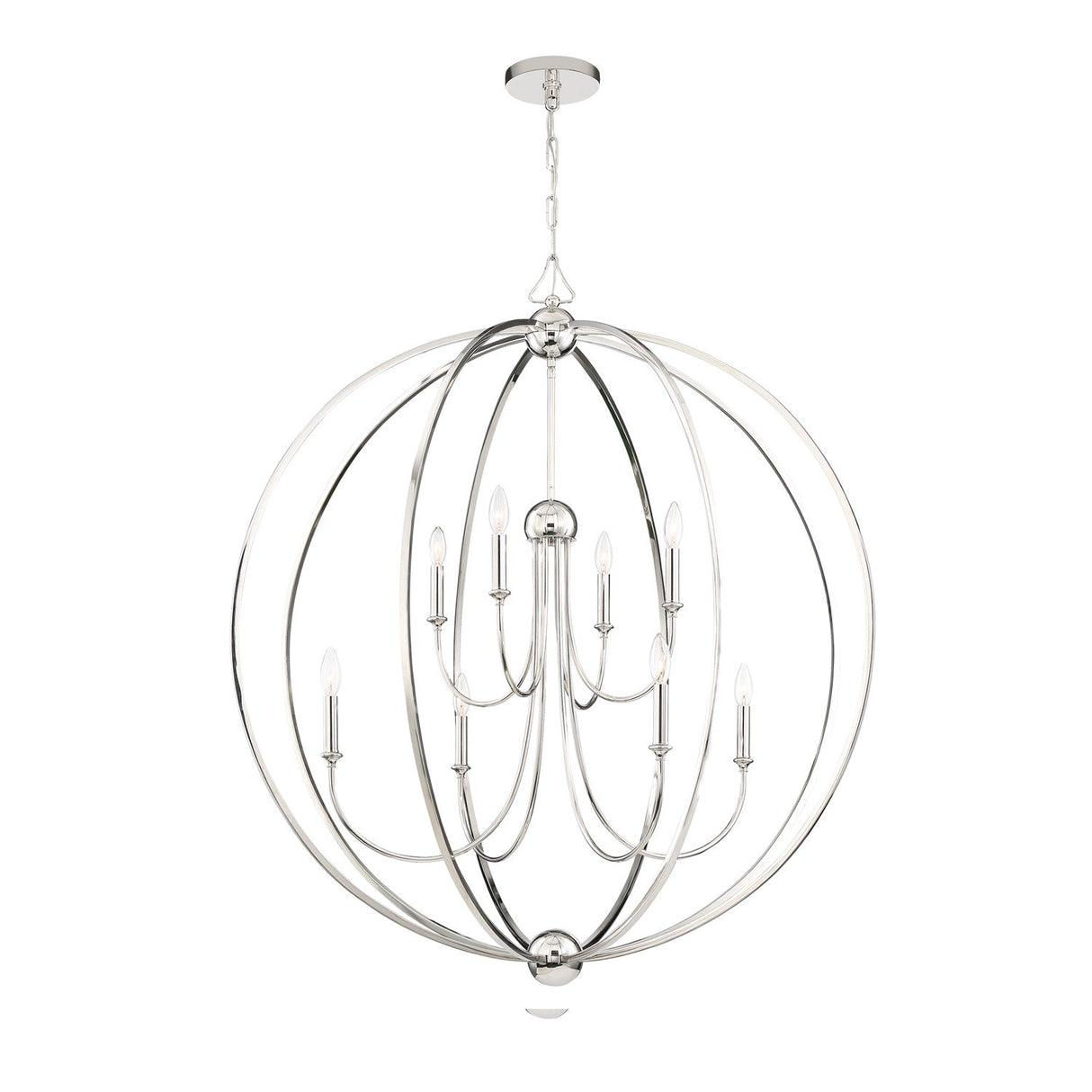 Libby Langdon for Crystorama Sylvan 8 Light Black Forged Chandelier 2246-BF