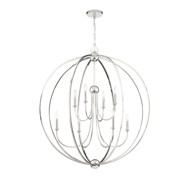 Libby Langdon for Crystorama Sylvan 8 Light Black Forged Chandelier 2246-BF_NOSHADE